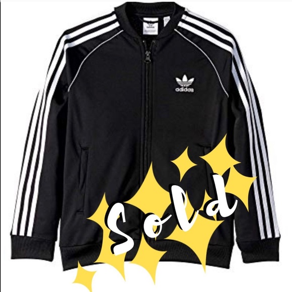 Adidas SST track jacket black w white stripes - Picture 1 of 3